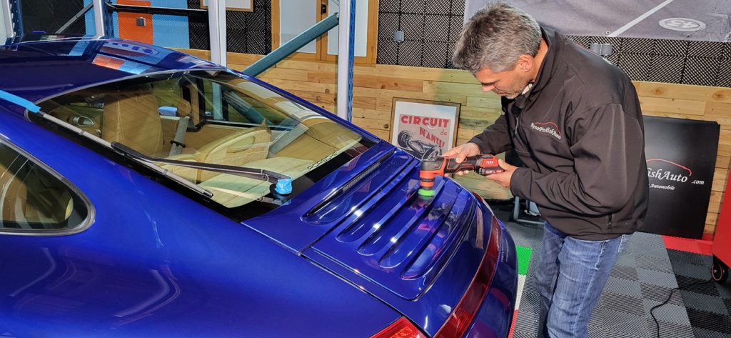 Traitement ceramique nantes sur une Porsche 997 carrera 4S chez Renopolishauto